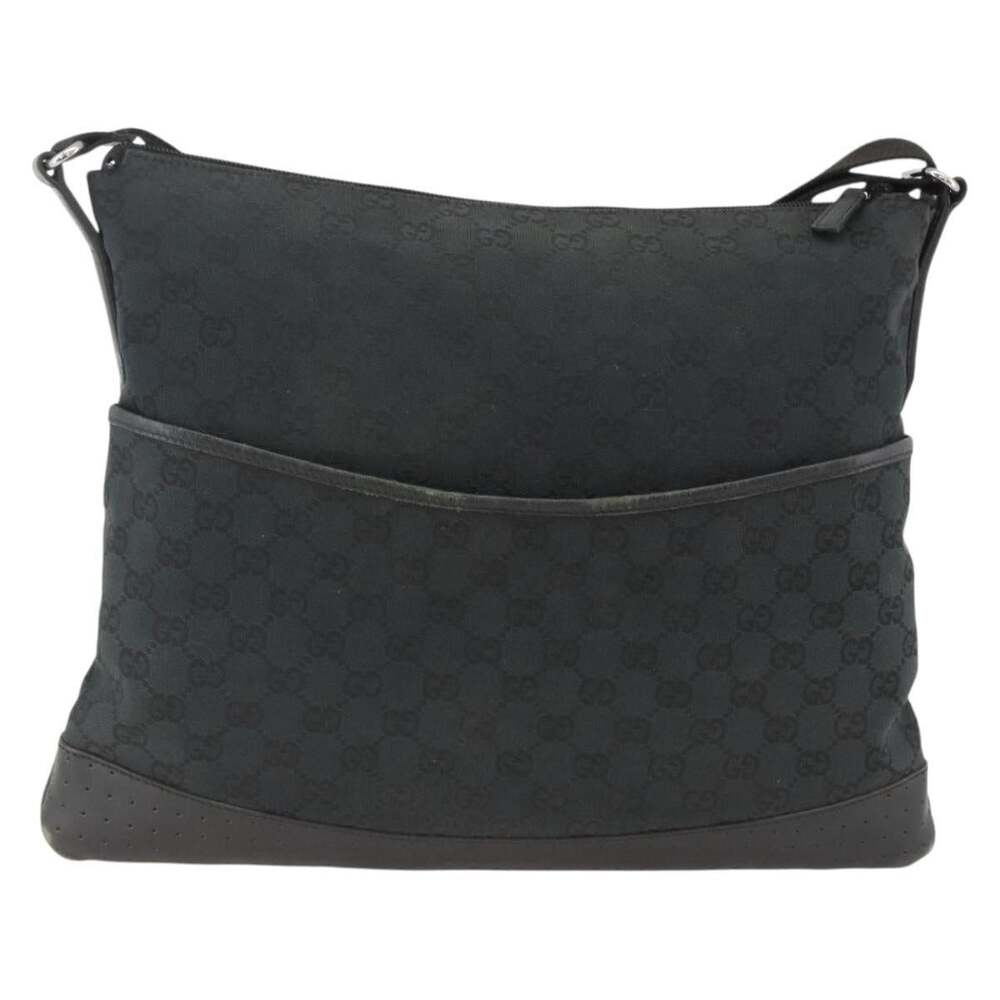 Gucci GG Canvas Shoulder Bag Black